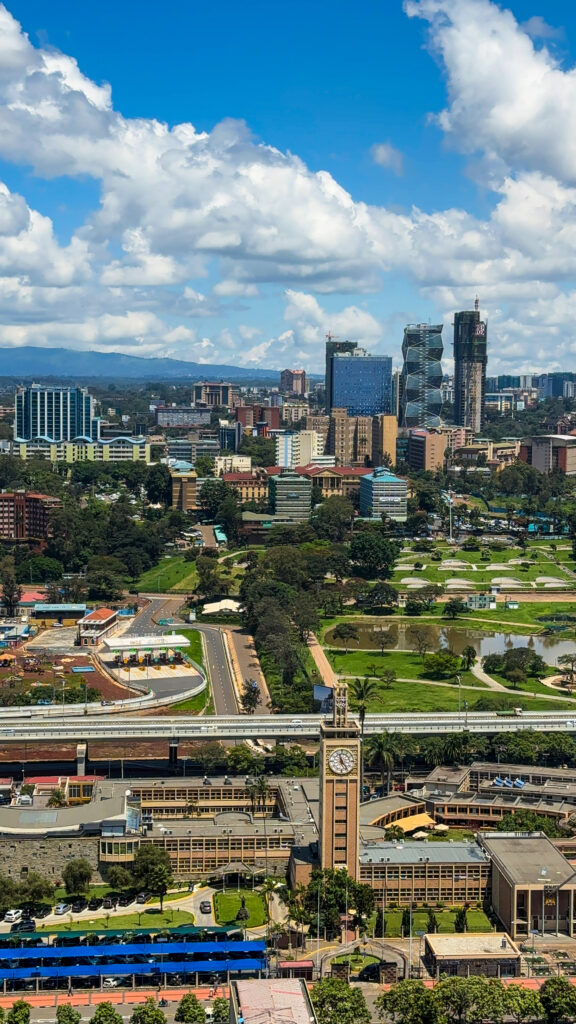 Nairobi city from KICC Roof top